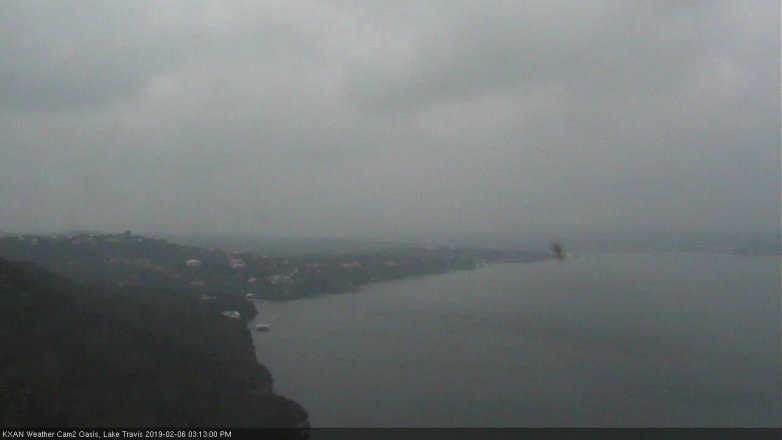 Lake Travis webcam, February 6, 2019 2:15 PM CT