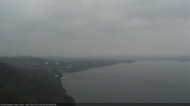Lake Travis webcam, February 6, 2019 2:40 PM CT
