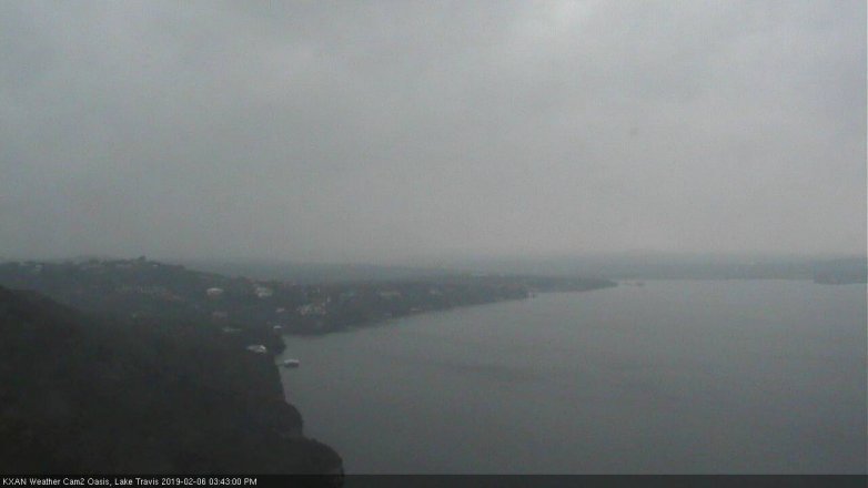 Lake Travis webcam, February 6, 2019 2:45 PM CT