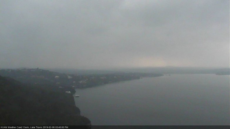 Lake Travis webcam, February 6, 2019 2:50 PM CT