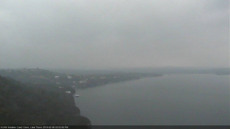 Lake Travis webcam, February 6, 2019 2:55 PM CT