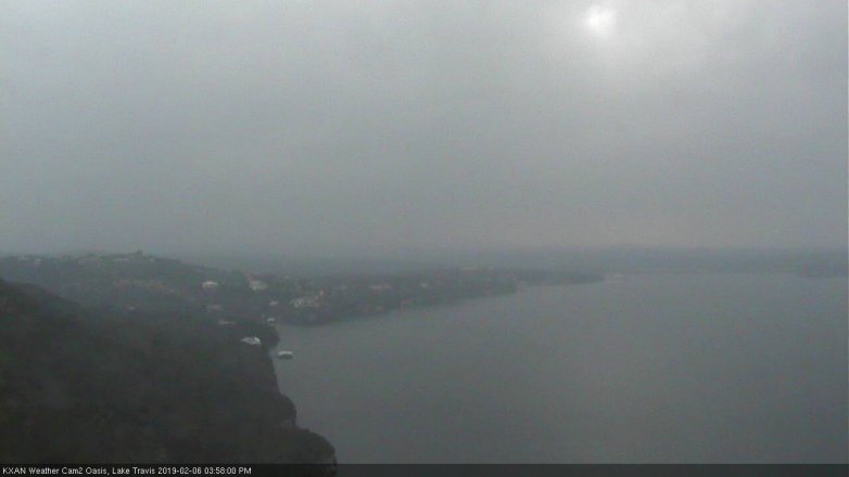 Lake Travis webcam, February 6, 2019 3:00 PM CT