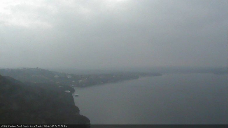Lake Travis webcam, February 6, 2019 3:05 PM CT