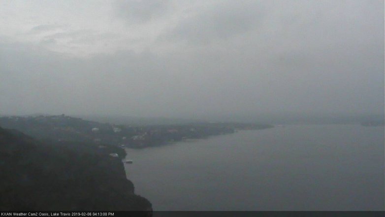 Lake Travis webcam, February 6, 2019 3:15 PM CT