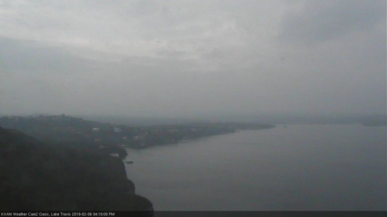 Lake Travis webcam, February 6, 2019 3:20 PM CT