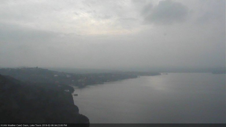 Lake Travis webcam, February 6, 2019 3:25 PM CT