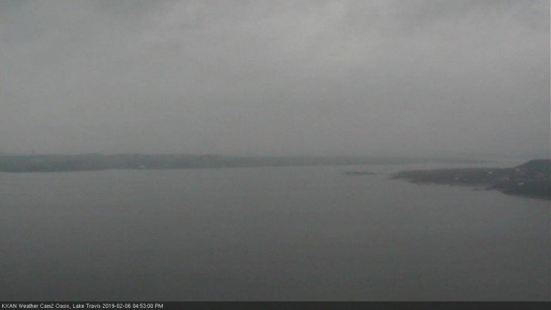 Lake Travis webcam, February 6, 2019 3:55 PM CT