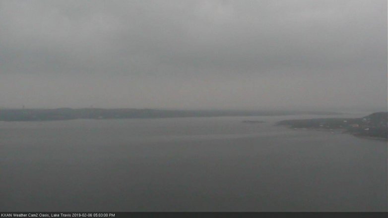 Lake Travis webcam, February 6, 2019 4:05 PM CT