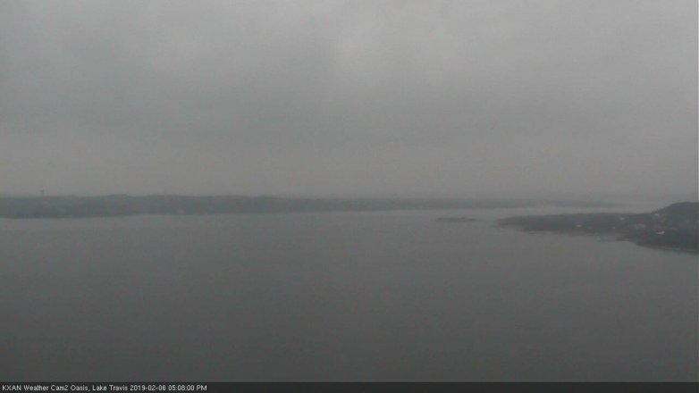 Lake Travis webcam, February 6, 2019 4:10 PM CT