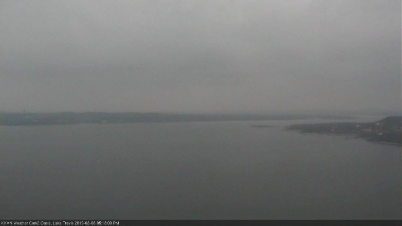 Lake Travis webcam, February 6, 2019 4:15 PM CT