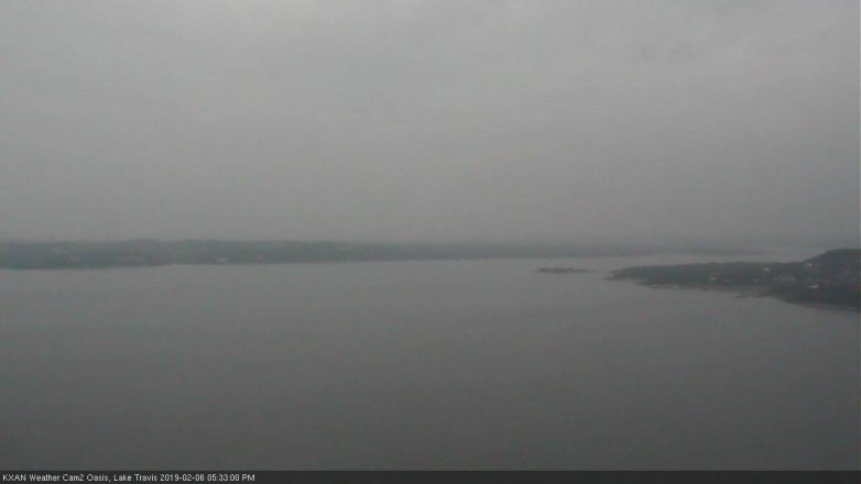 Lake Travis webcam, February 6, 2019 4:35 PM CT