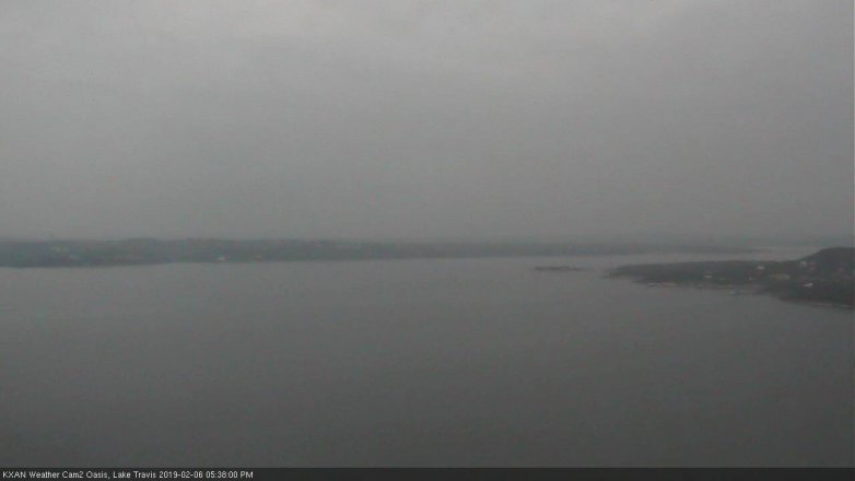 Lake Travis webcam, February 6, 2019 4:40 PM CT