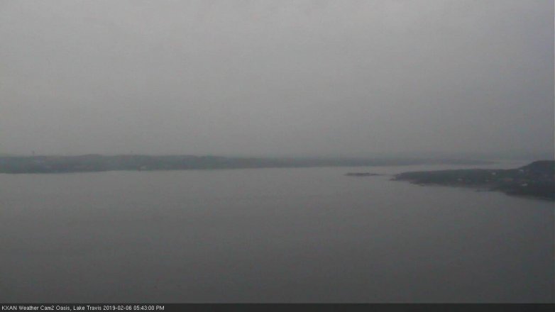 Lake Travis webcam, February 6, 2019 4:45 PM CT
