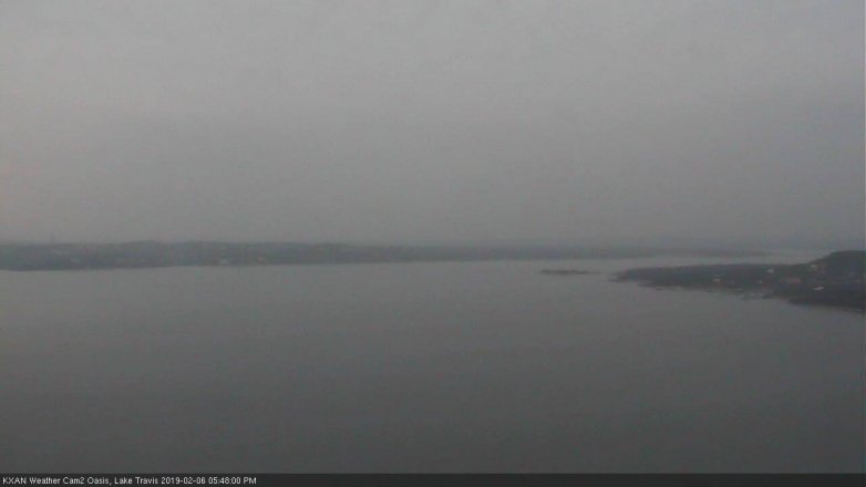 Lake Travis webcam, February 6, 2019 4:50 PM CT
