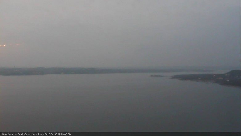 Lake Travis webcam, February 6, 2019 4:55 PM CT