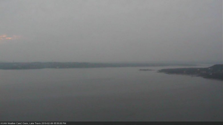 Lake Travis webcam, February 6, 2019 5:00 PM CT