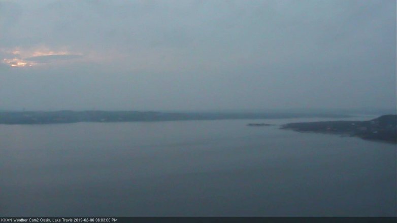 Lake Travis webcam, February 6, 2019 5:05 PM CT