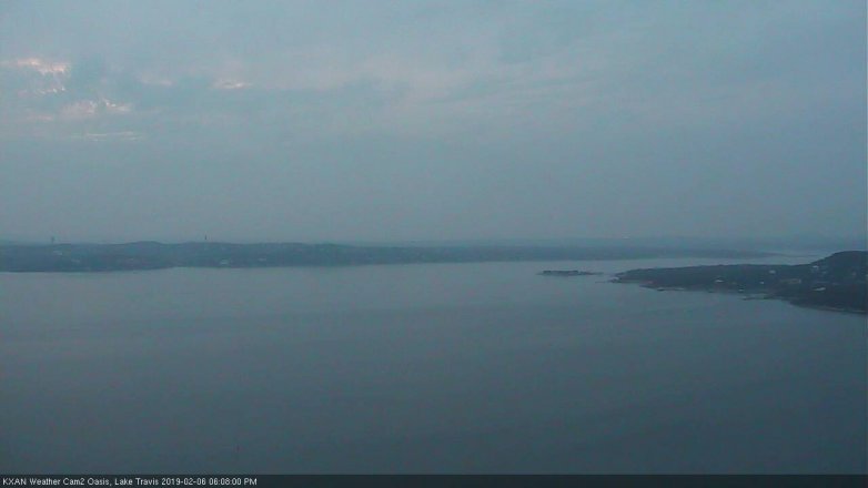 Lake Travis webcam, February 6, 2019 5:10 PM CT