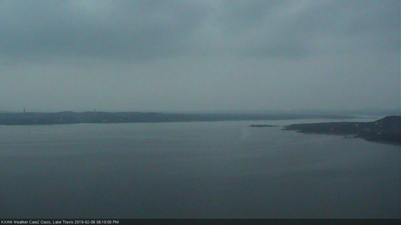 Lake Travis webcam, February 6, 2019 5:20 PM CT