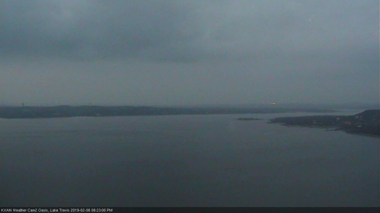 Lake Travis webcam, February 6, 2019 5:25 PM CT