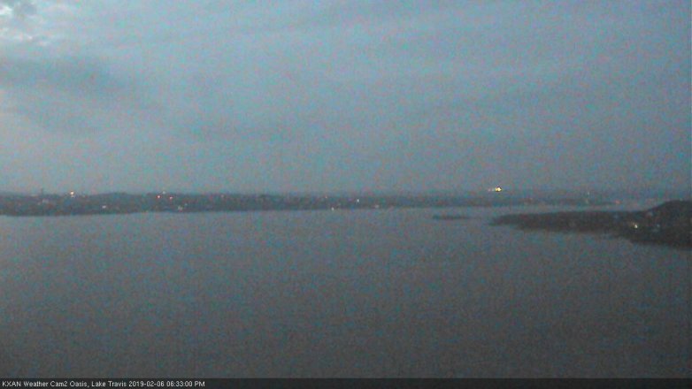 Lake Travis webcam, February 6, 2019 5:35 PM CT