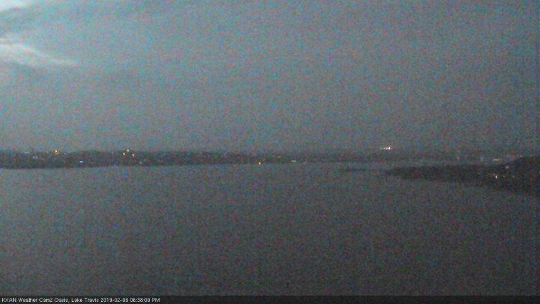 Lake Travis webcam, February 6, 2019 5:40 PM CT