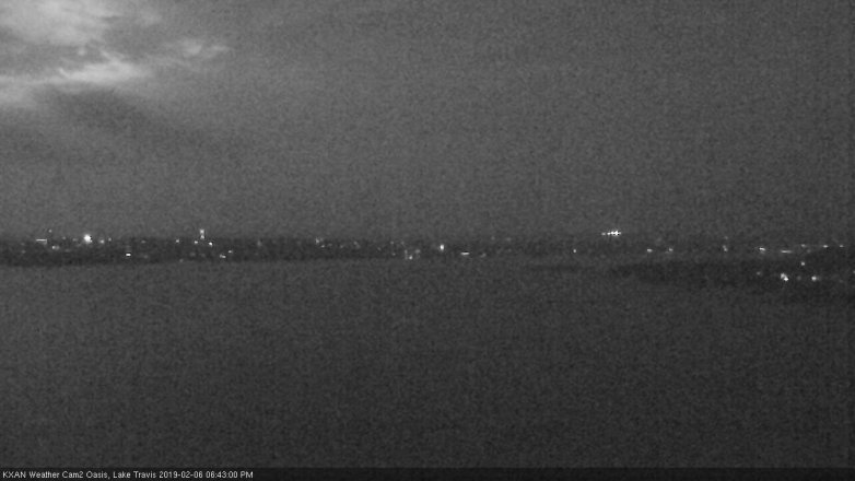 Lake Travis webcam, February 6, 2019 5:45 PM CT