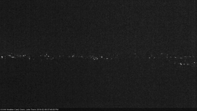 Lake Travis webcam, February 6, 2019 6:50 PM CT