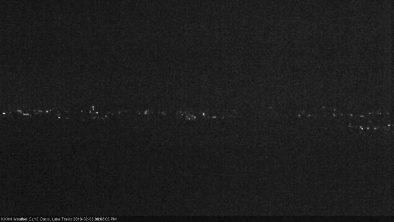 Lake Travis webcam, February 6, 2019 7:05 PM CT