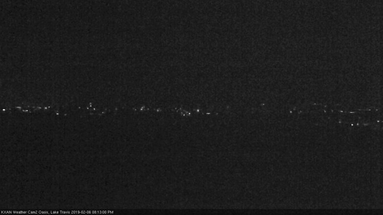 Lake Travis webcam, February 6, 2019 7:15 PM CT