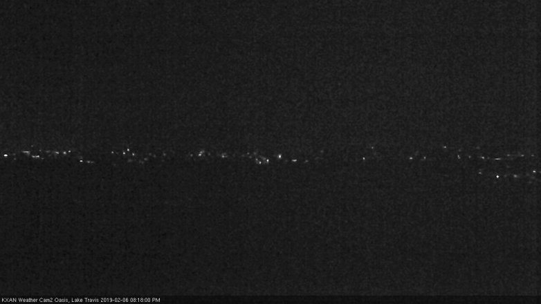 Lake Travis webcam, February 6, 2019 7:20 PM CT