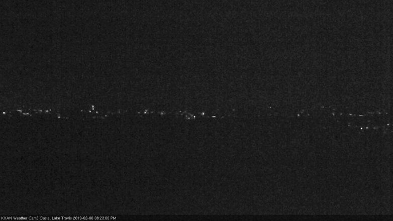 Lake Travis webcam, February 6, 2019 7:25 PM CT