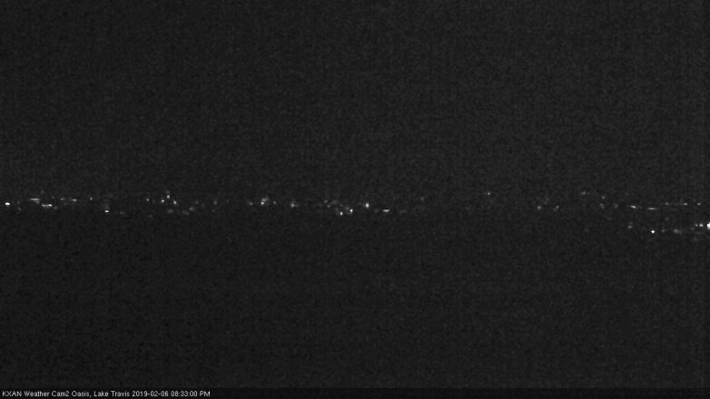 Lake Travis webcam, February 6, 2019 7:35 PM CT