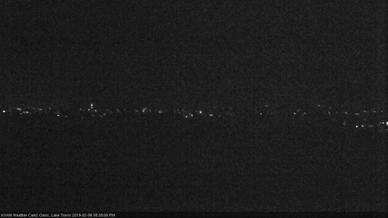 Lake Travis webcam, February 6, 2019 7:40 PM CT
