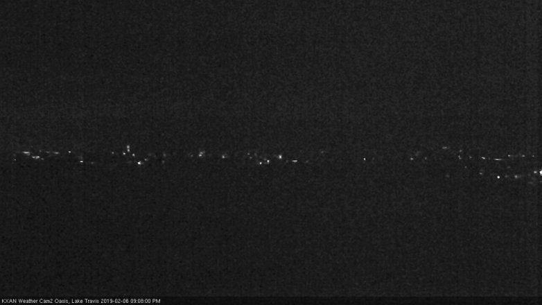 Lake Travis webcam, February 6, 2019 8:10 PM CT