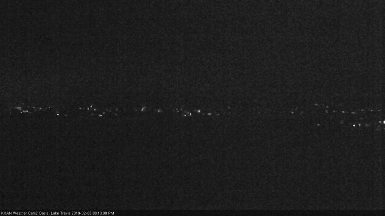Lake Travis webcam, February 6, 2019 8:15 PM CT
