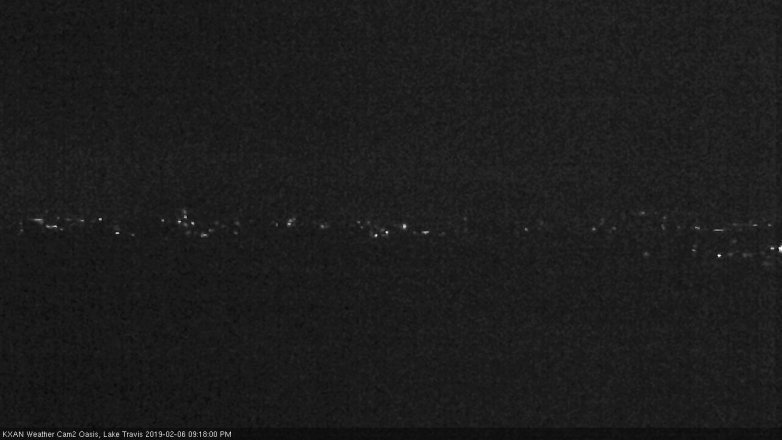 Lake Travis webcam, February 6, 2019 8:20 PM CT