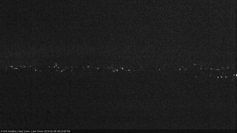 Lake Travis webcam, February 6, 2019 8:25 PM CT