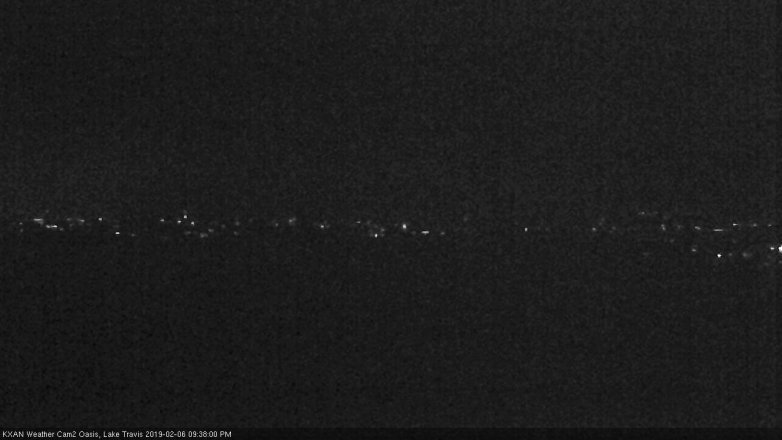 Lake Travis webcam, February 6, 2019 8:40 PM CT
