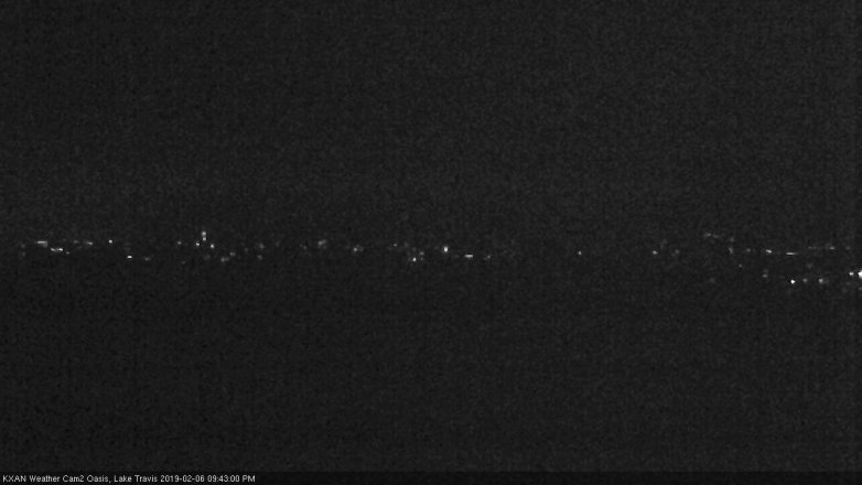Lake Travis webcam, February 6, 2019 8:45 PM CT