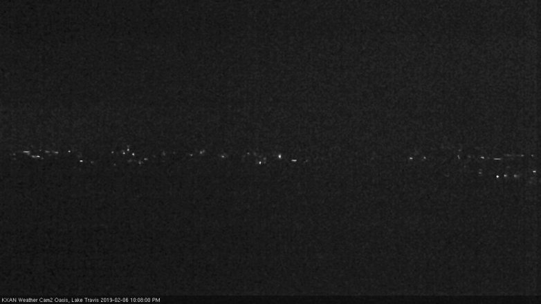 Lake Travis webcam, February 6, 2019 9:10 PM CT
