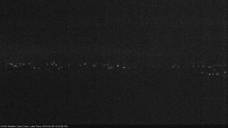 Lake Travis webcam, February 6, 2019 9:25 PM CT