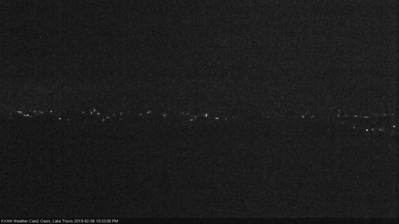 Lake Travis webcam, February 6, 2019 9:35 PM CT
