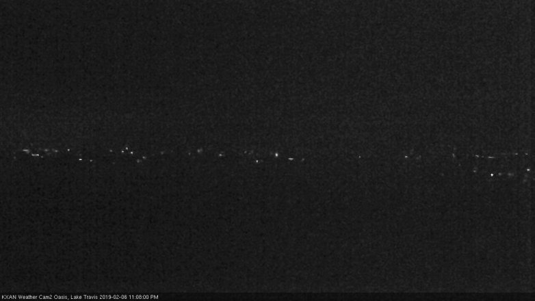 Lake Travis webcam, February 6, 2019 10:10 PM CT