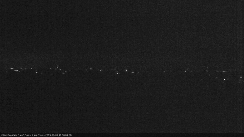Lake Travis webcam, February 6, 2019 10:55 PM CT