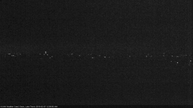 Lake Travis webcam, February 6, 2019 11:10 PM CT