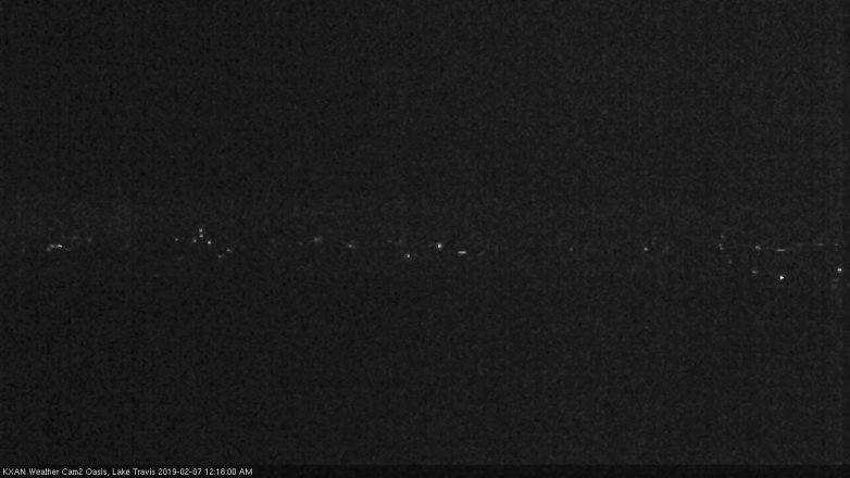 Lake Travis webcam, February 6, 2019 11:20 PM CT