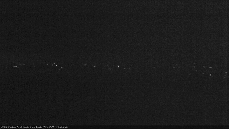 Lake Travis webcam, February 6, 2019 11:25 PM CT