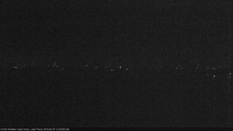 Lake Travis webcam, February 6, 2019 11:30 PM CT