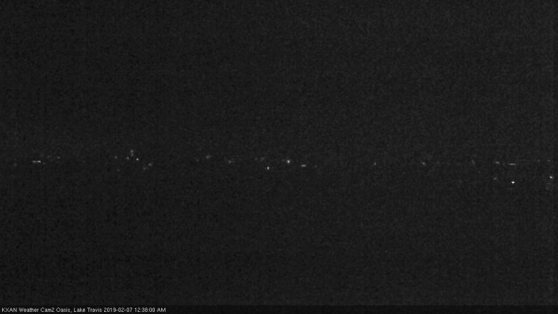 Lake Travis webcam, February 6, 2019 11:40 PM CT